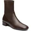 Stuart Weitzman Bacari Leather Bootie In Walnut