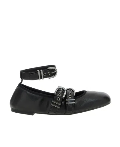Stuart Weitzman Ballet Flats In Black