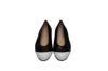 Stuart Weitzman Ballet Flats In Black Leather In Black