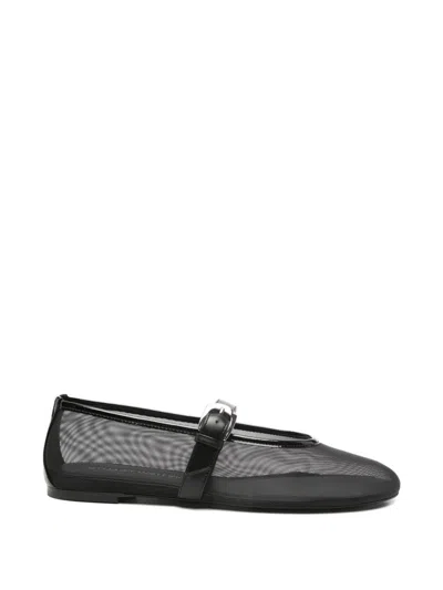 Stuart Weitzman Ballet Flats "sai Bareitall" In Black