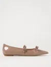 Stuart Weitzman , Stuart Felicity Mary Jane Flat, Flats And Loafers, Fawn, Patent In Pink