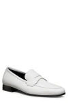 Stuart Weitzman Banks Penny Loafer In White Bianco
