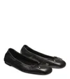 Stuart Weitzman Bardot Ballet Flat Womens Black Leather Bow Detail Zogg1293 In Multi