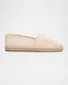 Stuart Weitzman Bareitall Cotton Espadrille Loafers In Linen