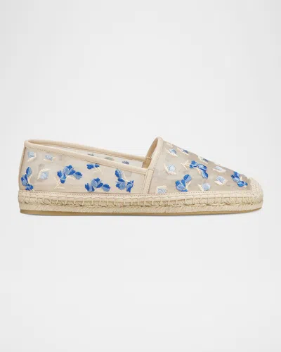 STUART WEITZMAN BAREITALL COTTON ESPADRILLE LOAFERS