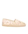 Stuart Weitzman Bareitall Cotton Espadrille Loafers