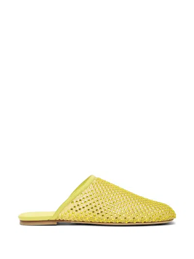 Stuart Weitzman Bareitall Mules In Yellow
