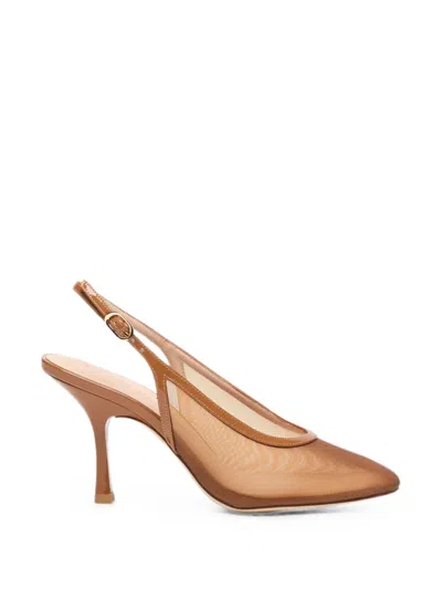 Stuart Weitzman Bareitall Slingback 85 In Brown