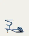 Stuart Weitzman Women's Belize 50 Ankle Wrap Embellished Sandals In Washed