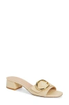 Stuart Weitzman Women's Benni 35mm Raffia Sandals In Natural.