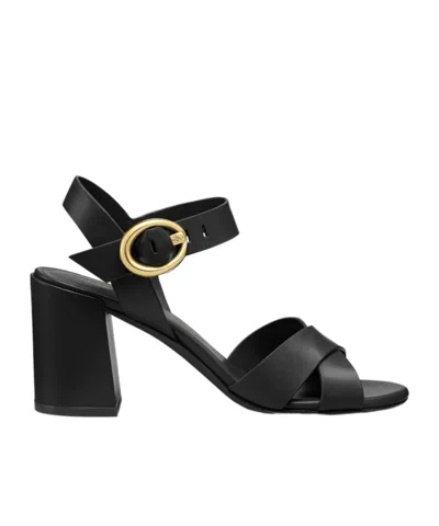 Stuart Weitzman Benni Block 75 In Black