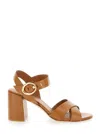 Stuart Weitzman Benni Sandals In Brown
