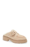 Stuart Weitzman Benni Shearling-lined Suede Mules In Multi