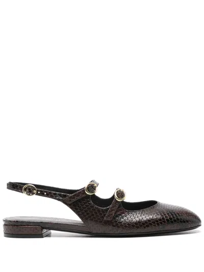Stuart Weitzman Benni Mj Slingback Ballerinas In Black