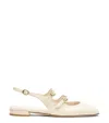 STUART WEITZMAN STUART WEITZMAN, BENNI MJ SLINGBACK, FLATS AND LOAFERS, SEASHELL, SMOOTH CALF