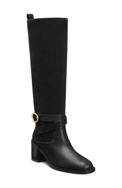Stuart Weitzman Benni Riding Boot 55 In Animal Print