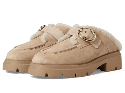 Stuart Weitzman Benni Shearling Mule In Multi