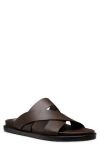 Stuart Weitzman Berkley Slide Sandal In Espresso