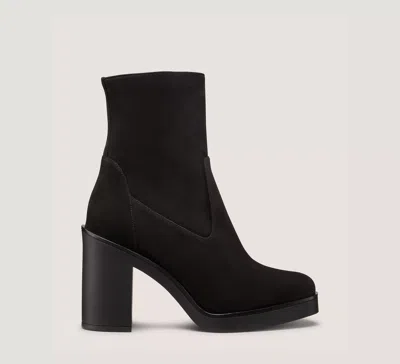 Stuart Weitzman Bethenny 80 Zip Bootie In Black