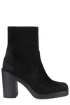Stuart Weitzman Bethenny 80 Zip Bootie In Blk Black