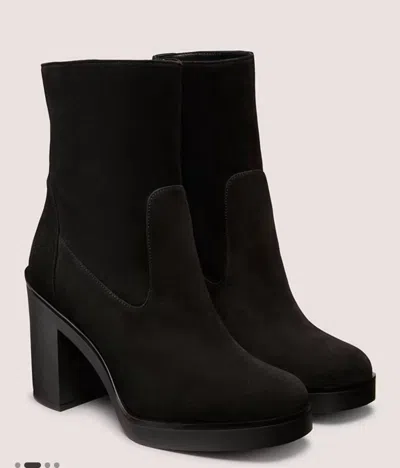 Stuart Weitzman Bethenny 80 Zip Bootie In Black