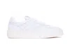 Stuart Weitzman Quilted Round Toe Sneakers With Rubber Sole In Bianco