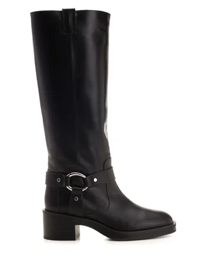 Stuart Weitzman Jax High Heels Boots In Black