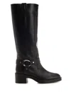 Stuart Weitzman Biker Jax Knee-high Boots Black