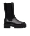 Stuart Weitzman Black High Boots With Thick Soles In Black