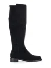 Stuart Weitzman Black Knee High Boots In Black