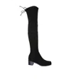 Stuart Weitzman Black Knee-length Boots In Black