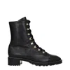 Stuart Weitzman Black Leather Ankle
