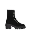 Stuart Weitzman Black Leather Ankle
