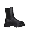 Stuart Weitzman Black Leather Ankle Boots