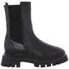 Stuart Weitzman Chunky Sole Ankle Boot With Elastic Panels