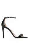 Stuart Weitzman Nudist Patent Leather Stiletto Platform Sandals