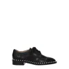 Stuart Weitzman Black Leather Oxfords And Derby In Black