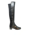 Stuart Weitzman Leather Reserve Boots In Black