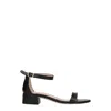 Stuart Weitzman Black Leather Sandals In Black