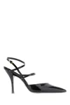 Stuart Weitzman 100mm Strapeze Patent Leather Pumps In Blk