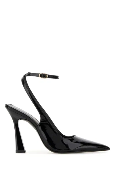 Stuart Weitzman Patent Leather Vinnie Pumps 100 In Black
