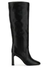 Stuart Weitzman Black Nappa Leather Babette Boots