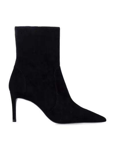 Stuart Weitzman Power Zip 75 Ankle Boots In Black