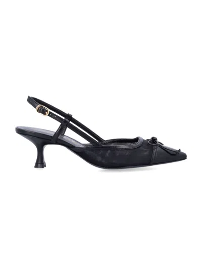 STUART WEITZMAN BLACK SLINGBACK PUMPS