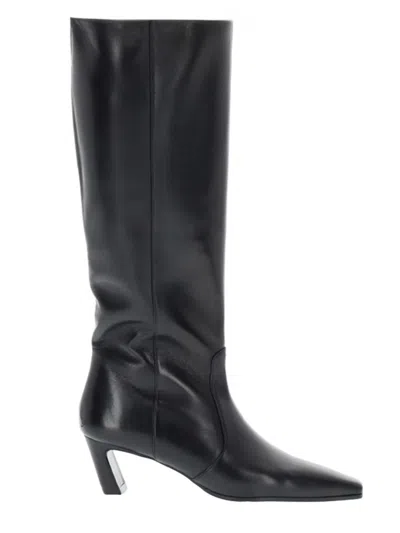 Stuart Weitzman Black Solid Stassi Boots