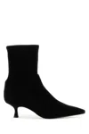 Stuart Weitzman Naomi Stretch Suede Ankle Booties