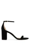 Stuart Weitzman Nudistcurve 75 Block Heel Sandal In Black