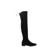 Stuart Weitzman Black Suede Over The Knee Boots In Black