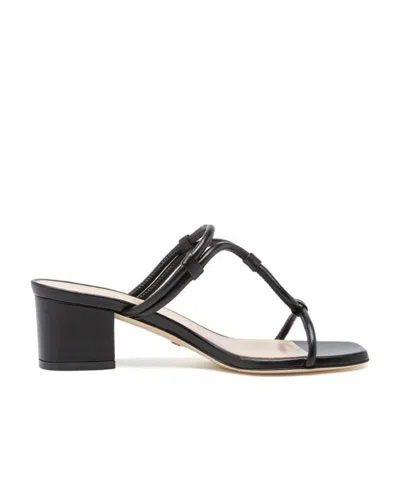Stuart Weitzman Black Thick-heeled Sandals
