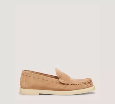 Stuart Weitzman Blake Loafer Flats & Loafers In Camel & Cream
